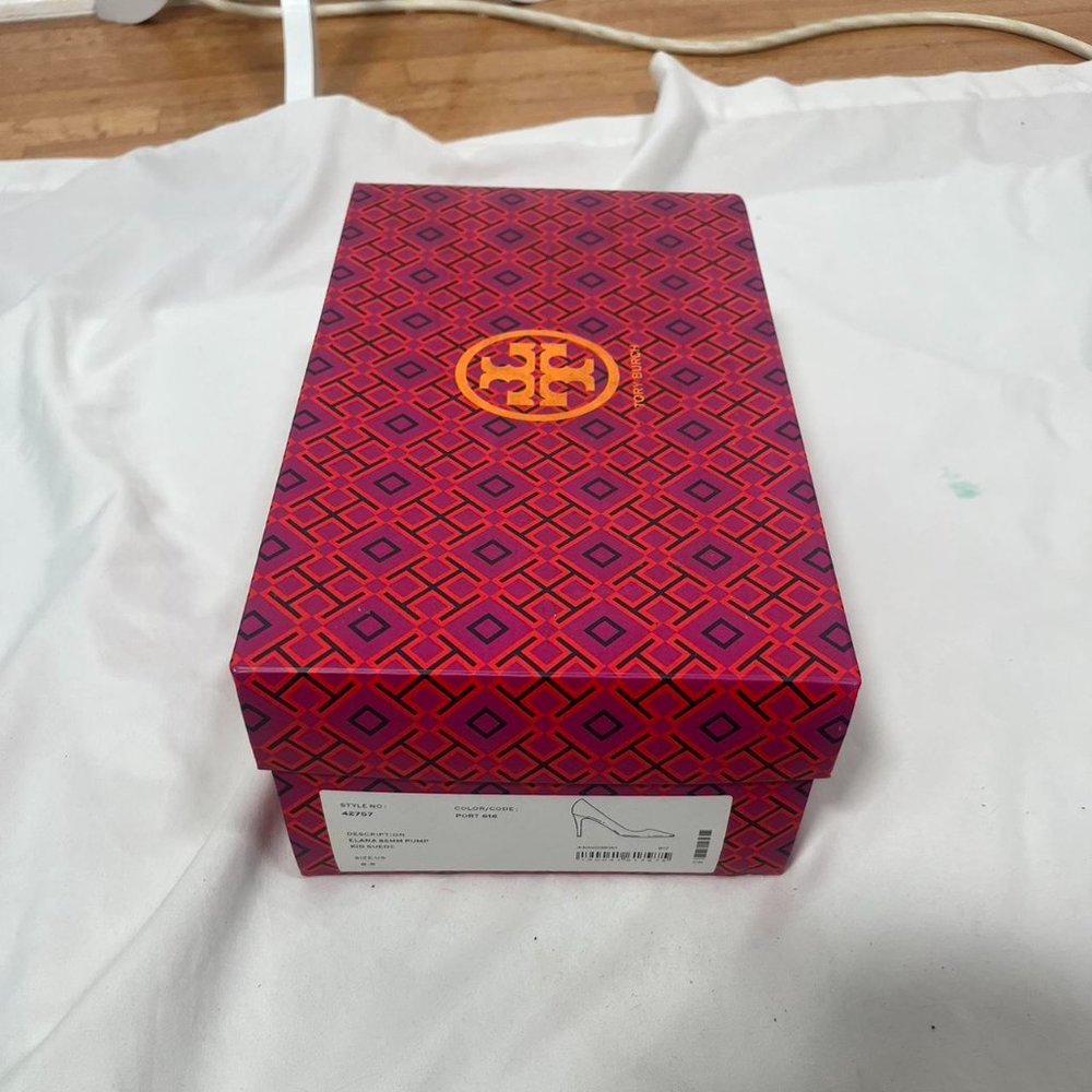 Tory Burch Shoes New Tory Burch Elana Suede 85mm Pump kitten Heels - Picture 7 of 8